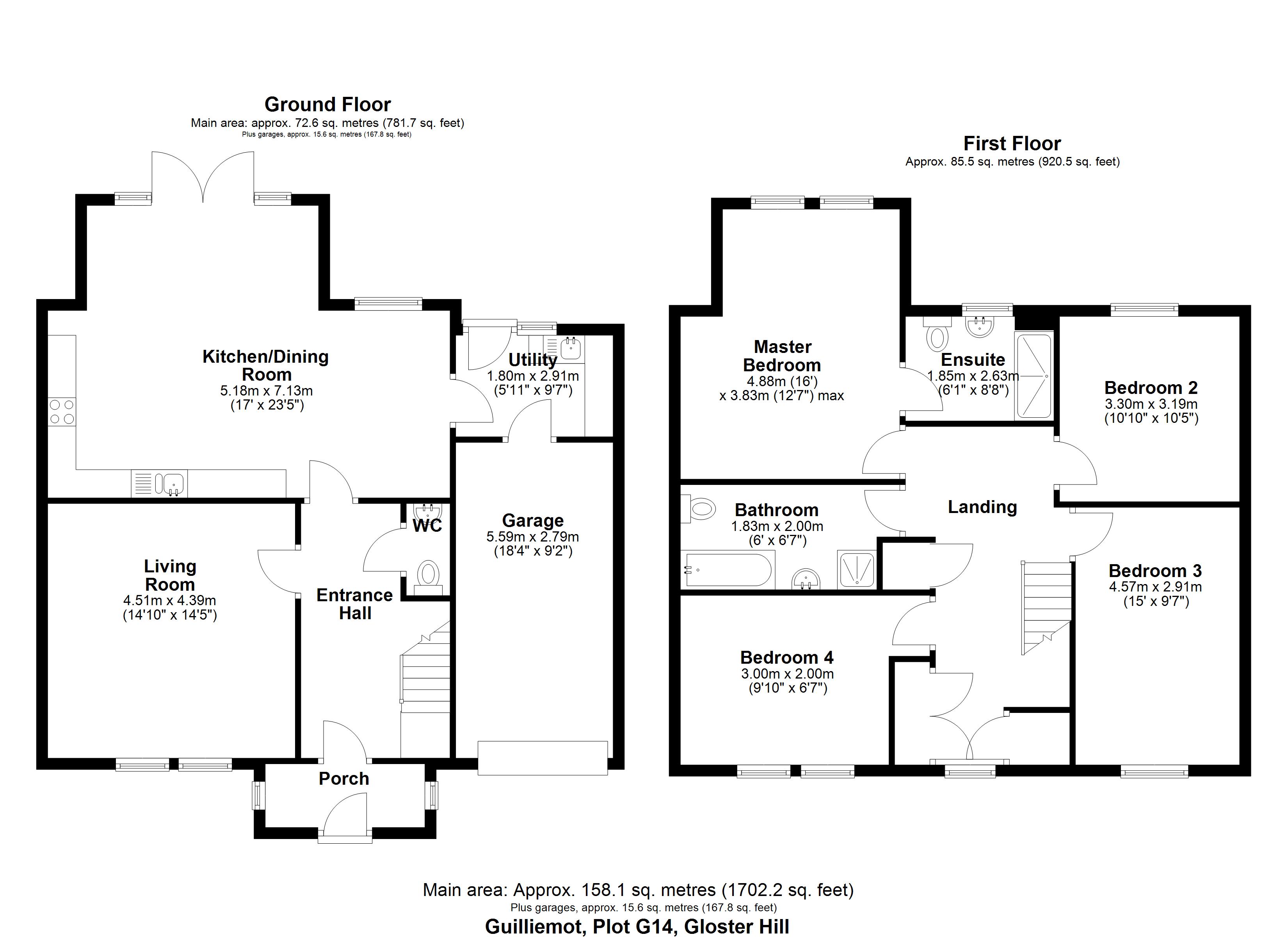 Plot G14 The Guillemot, Plot G14, The Guillemot, Cove Way, Amble floorplan