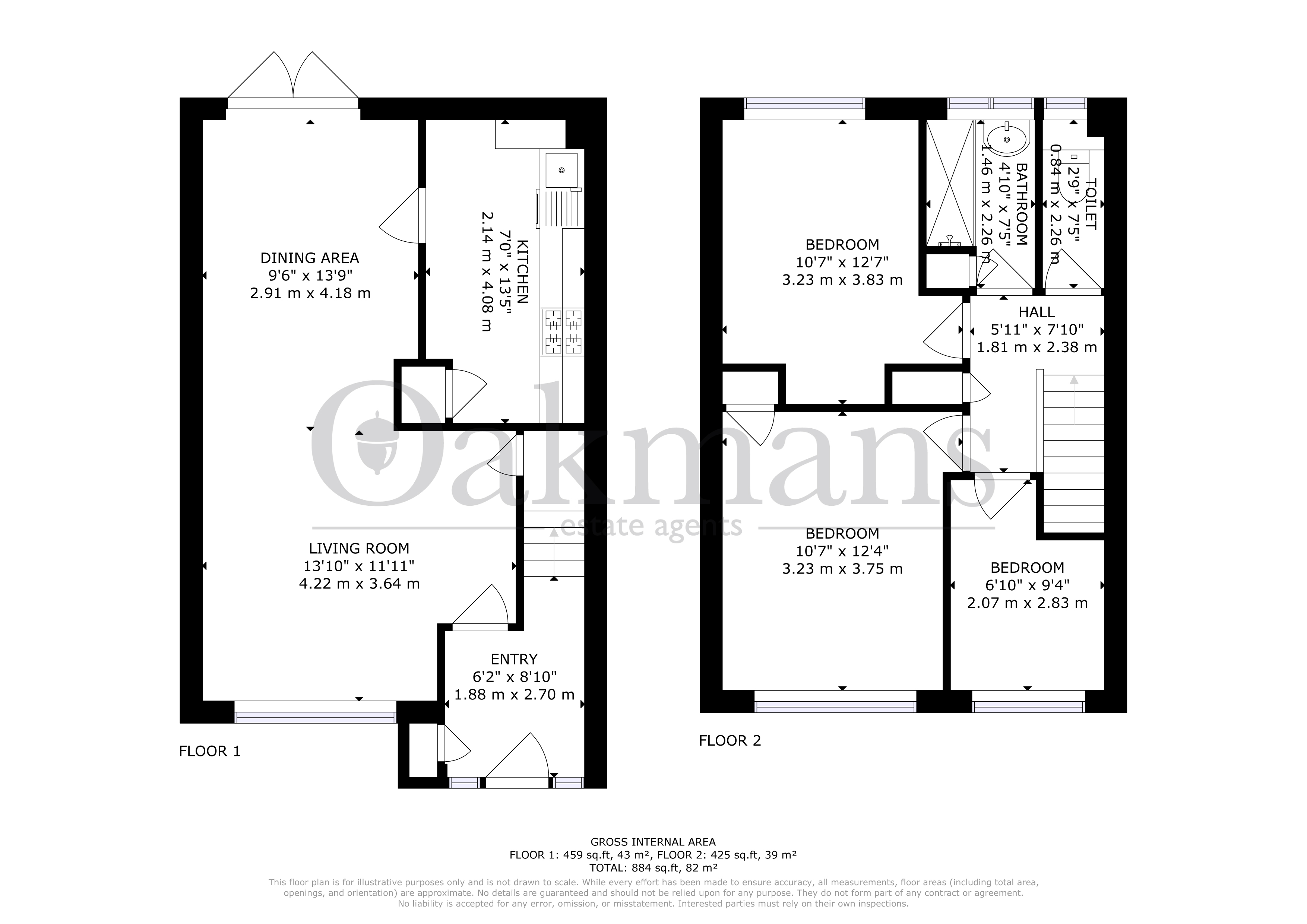 9, BURLEY WAY, BIRMINGHAM floorplan