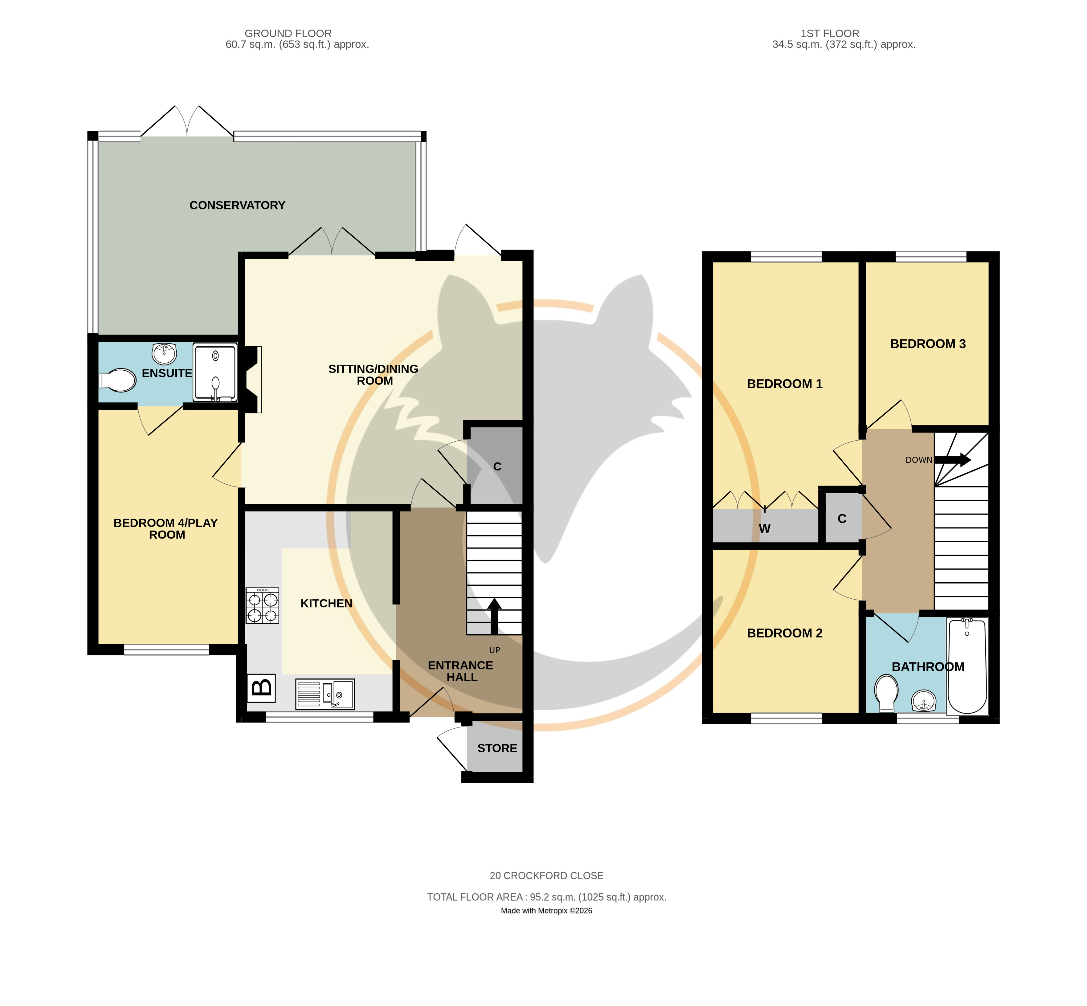 20, Crockford Close, Hampshire floorplan
