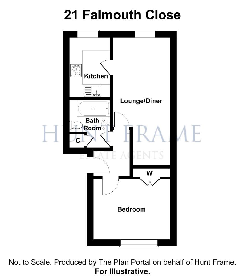 Falmouth Close, Eastbourne BN23, 1 bedroom flat for sale 66985743