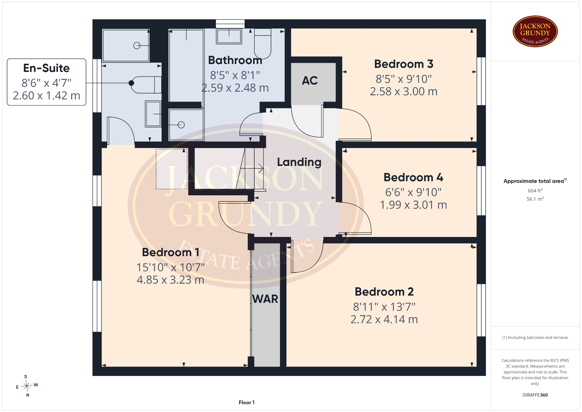 56, Woodlands, Northampton floorplan