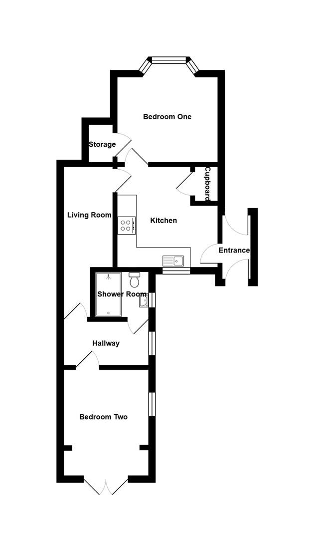 Basement Flat, 345a, London Road, St Leonards-On-Sea floorplan