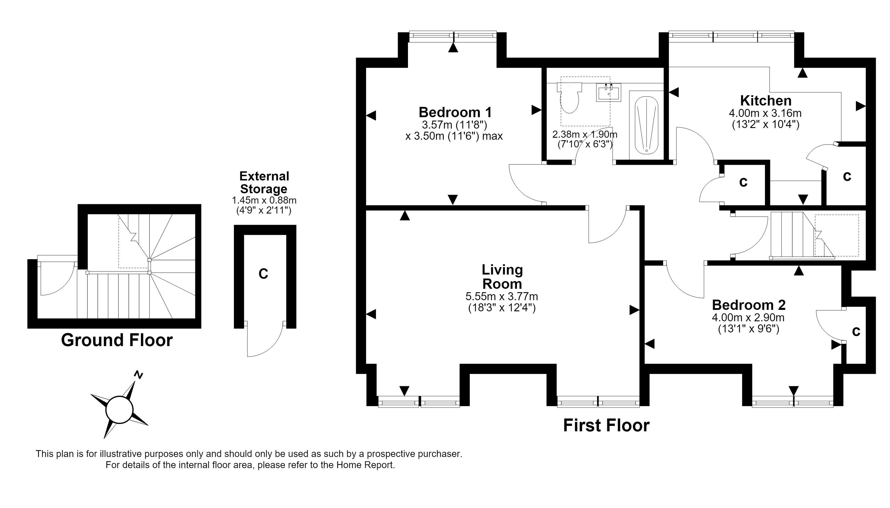 35C, Cluny Gardens, Morningside, Edinburgh floorplan