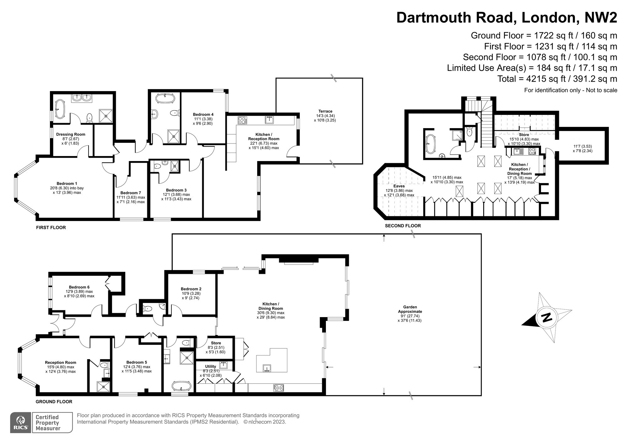 39, Dartmouth Road, London floorplan