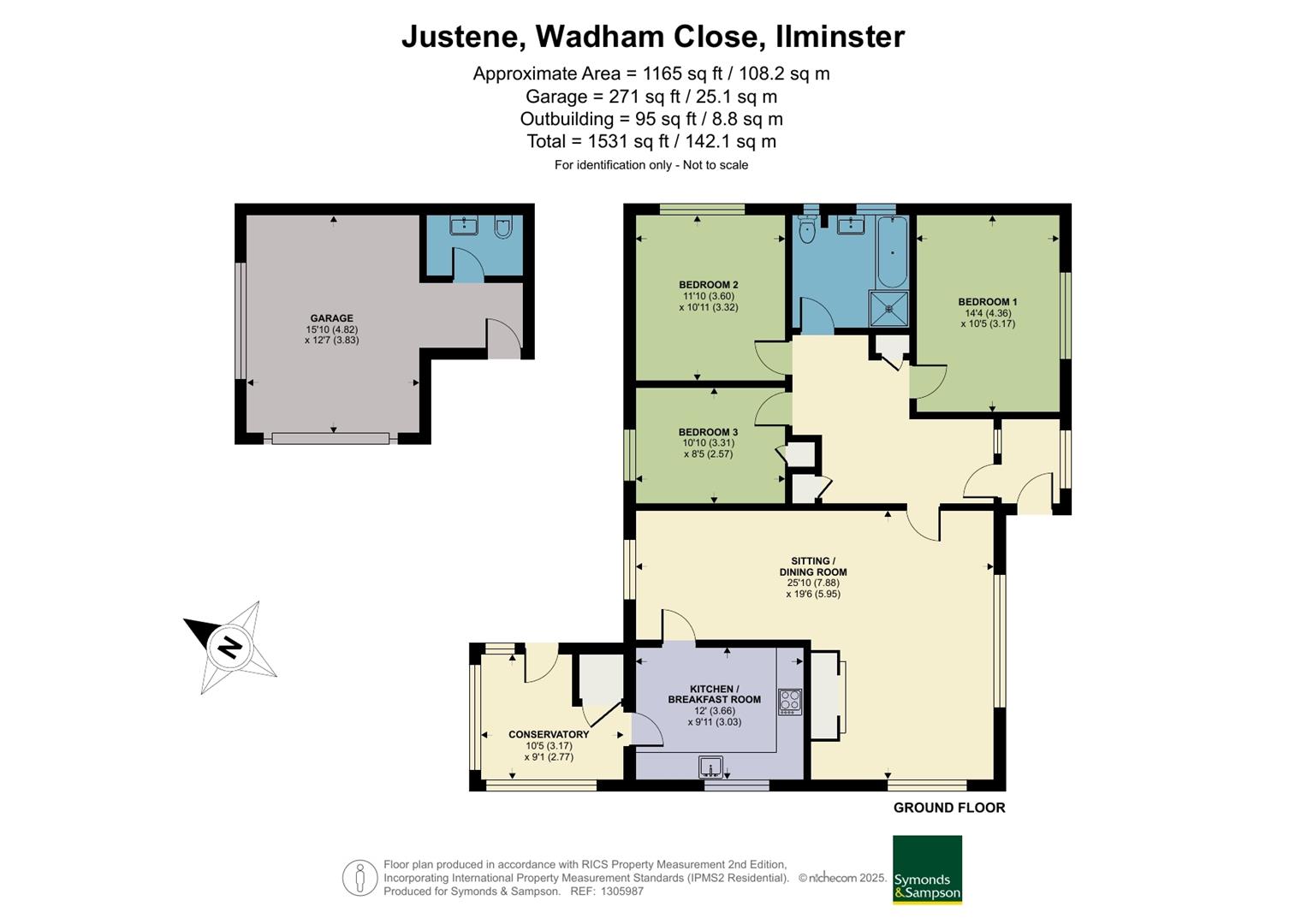 Justene, Wadham Close, Ilminster floorplan