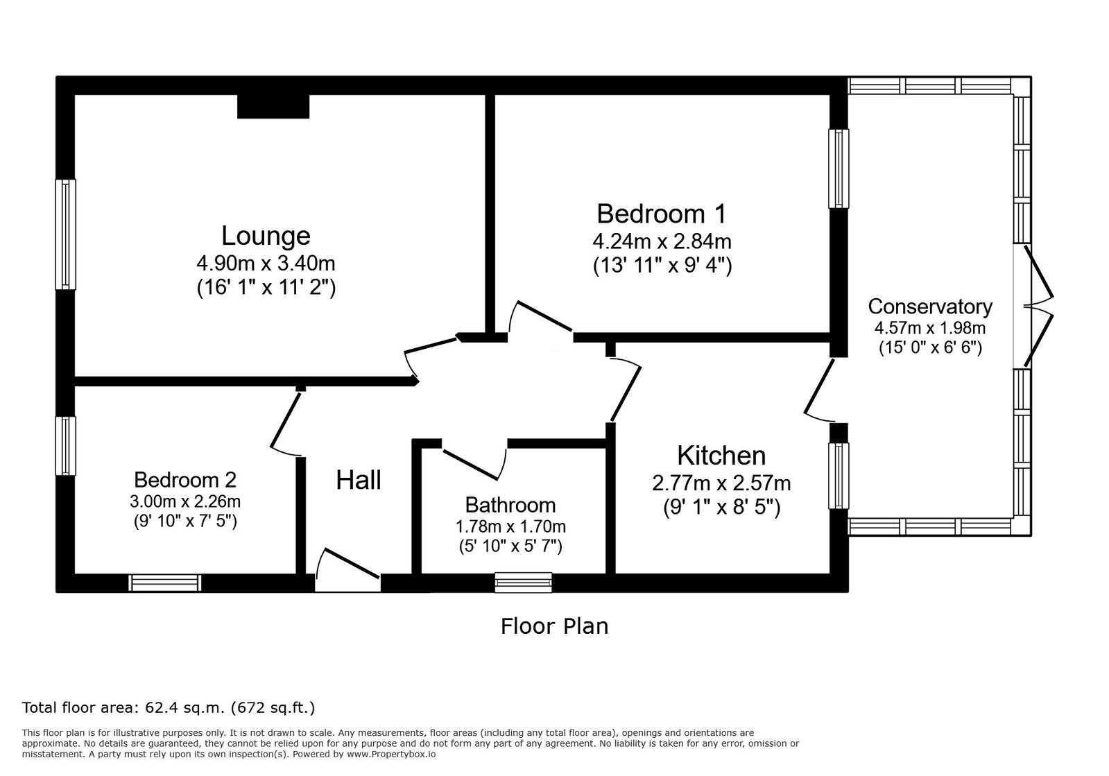 12, Johnson Close, Rochford floorplan