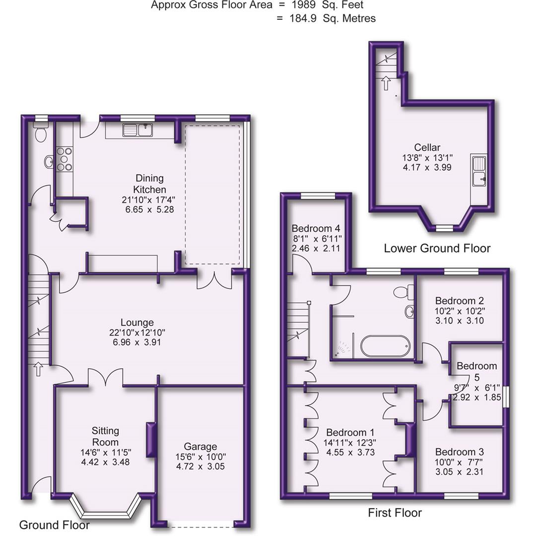 34, Temple Road, Sale floorplan