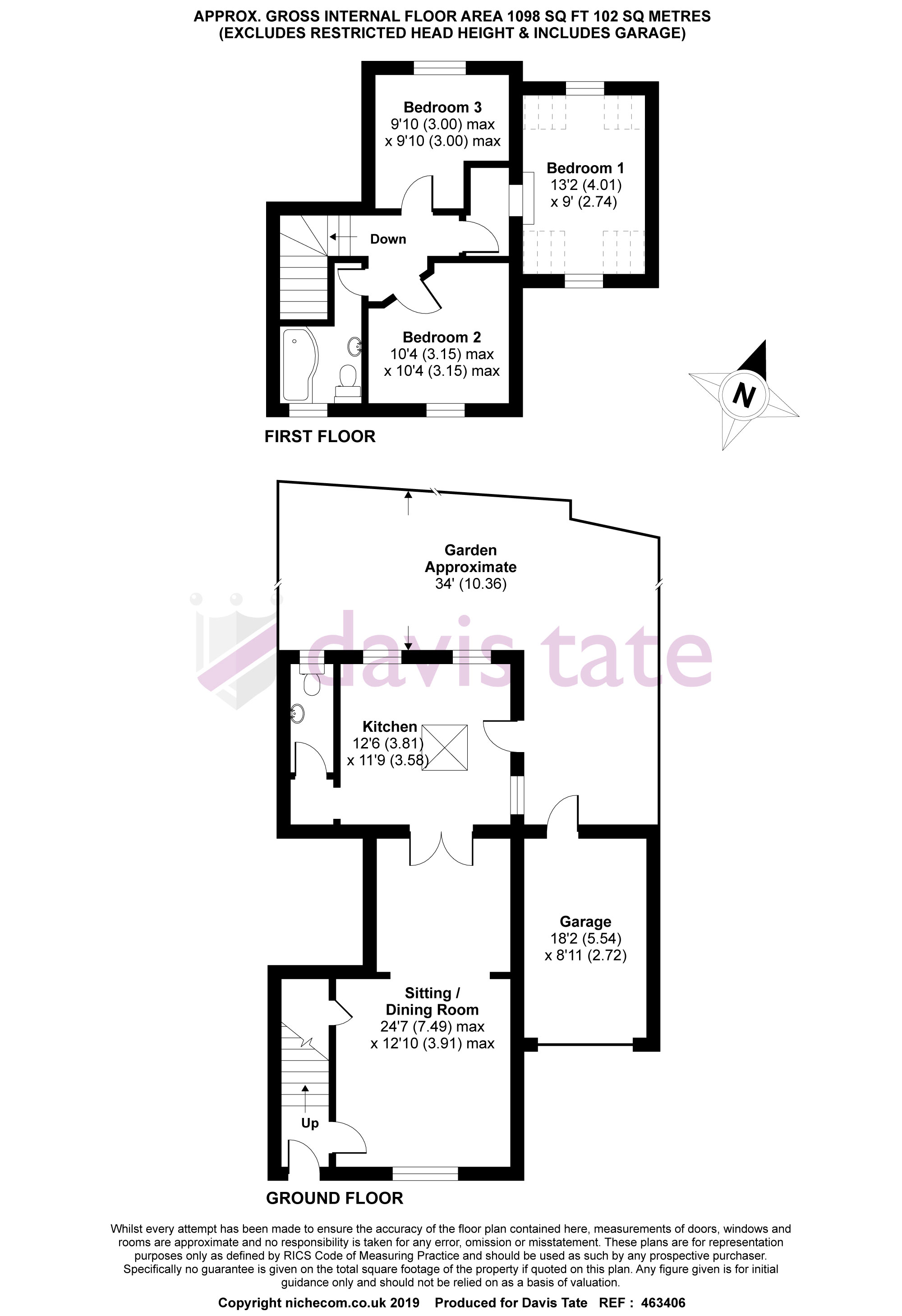 3 Bedrooms Semi-detached house for sale in Basingstoke Road, Spencers Wood, Reading RG7