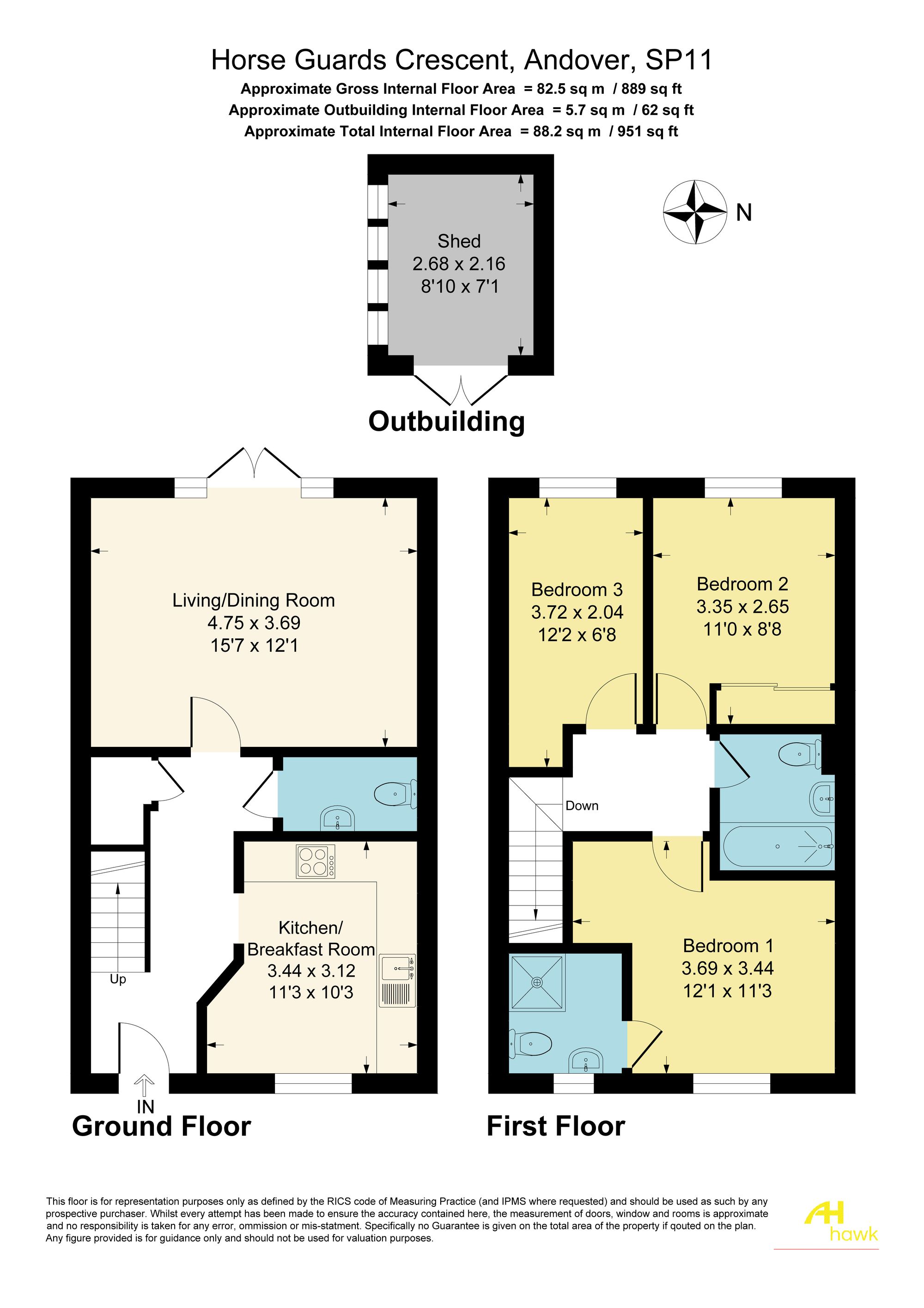 5 Horse Guards Crescent, Andover floorplan