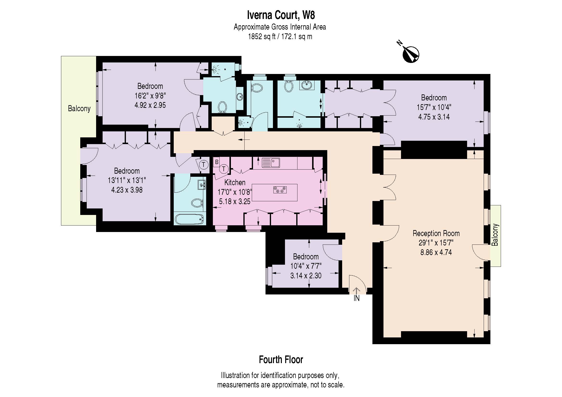 4 Bedrooms Flat to rent in Iverna Court, London W8