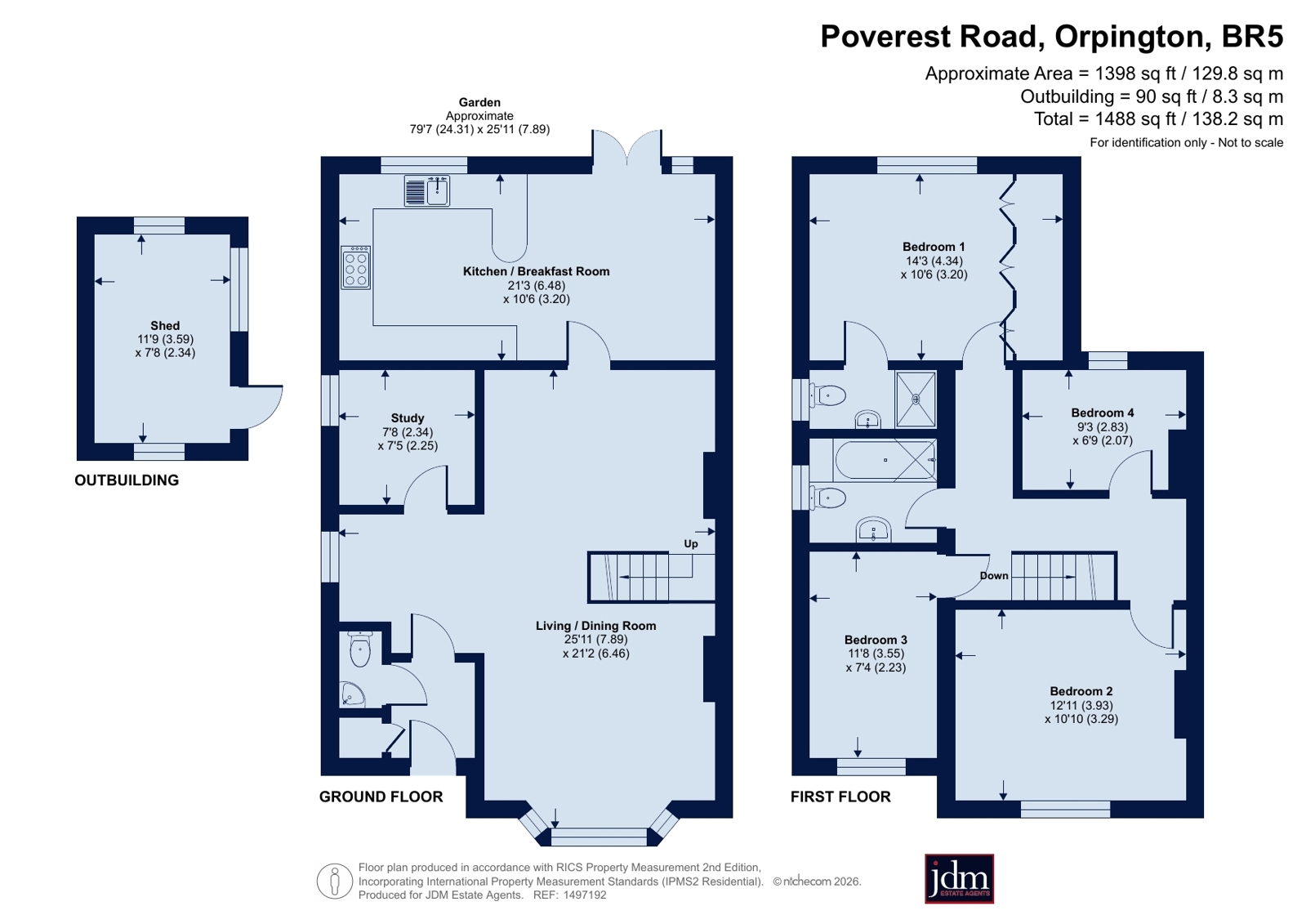 74, Poverest Road, Orpington floorplan