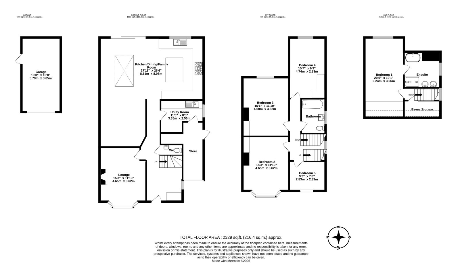 22, Elmlands Grove, York floorplan