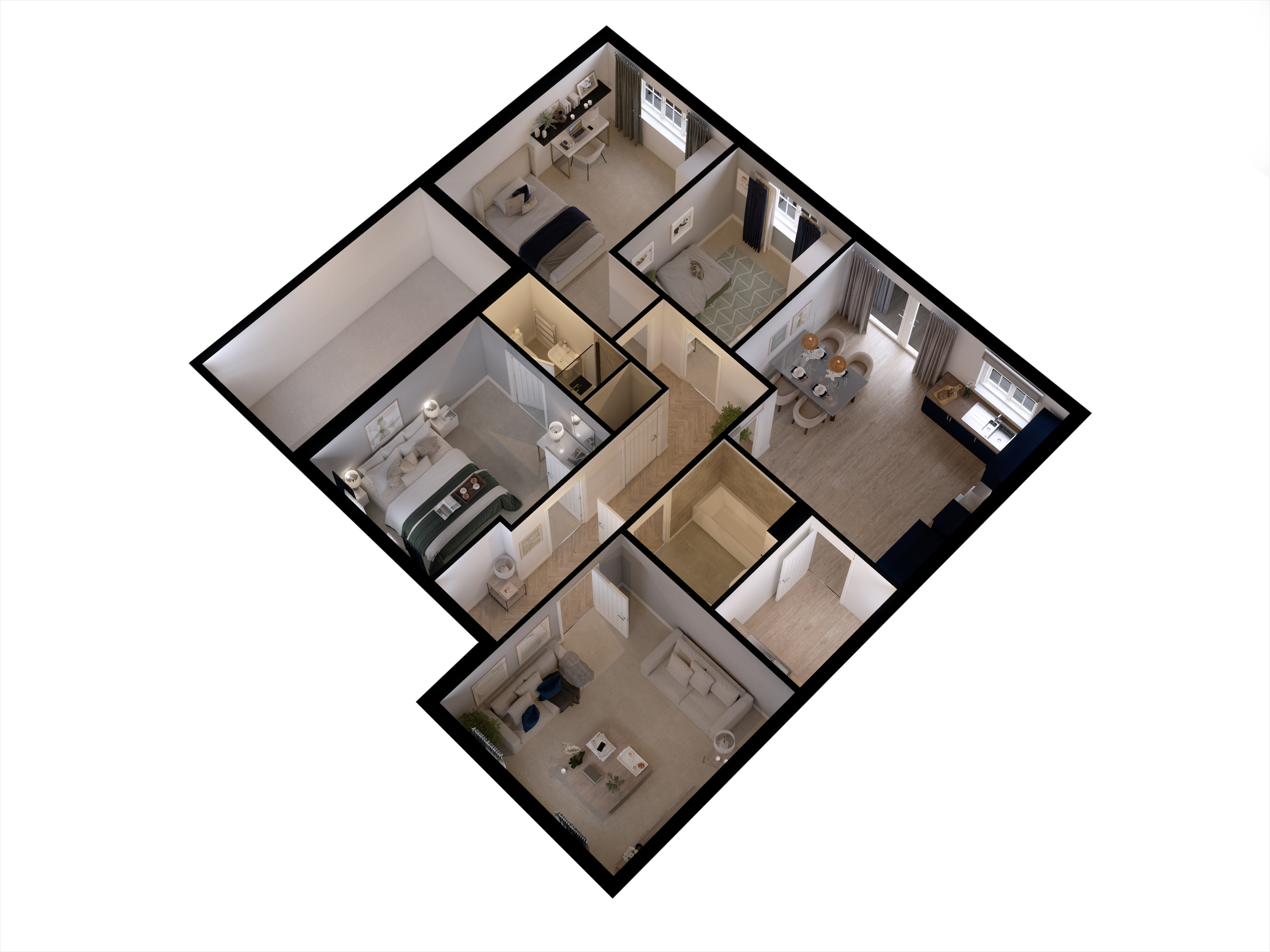 The Yewdale, Wreacroft, The Brooklands, Wrea Green floorplan