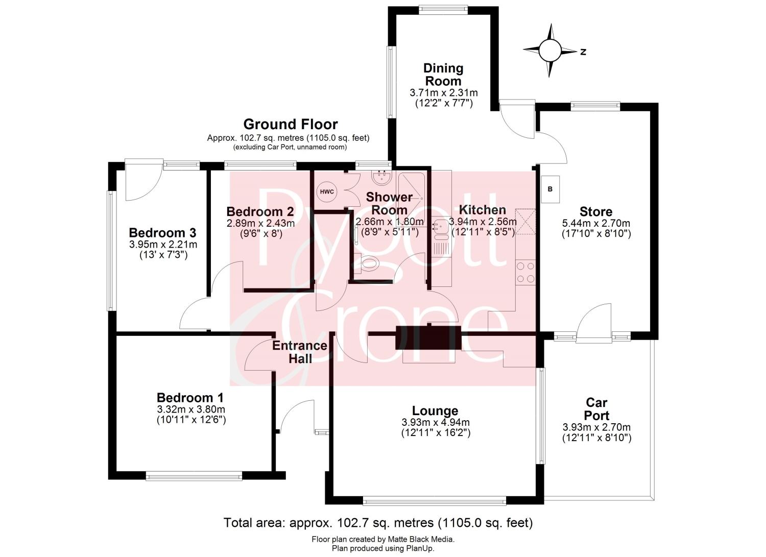 Walnut Lodge, The Avenue, Boston floorplan