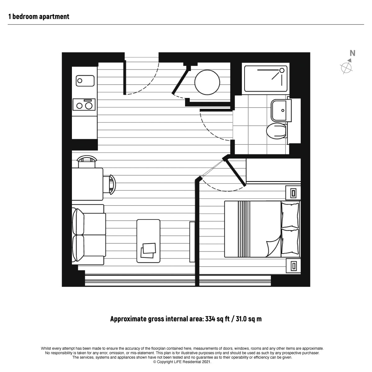 Flat 80, Pinnacle House, Home Park Mill Link, Hertfordshire floorplan