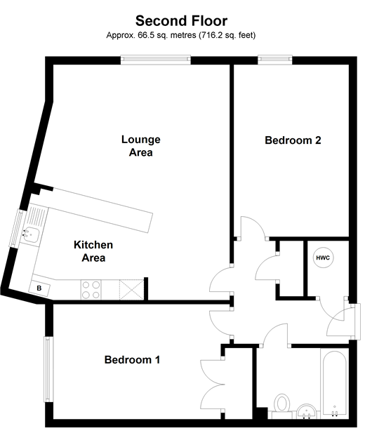 2 Bedrooms Flat for sale in Park View Road, Leatherhead, Surrey KT22