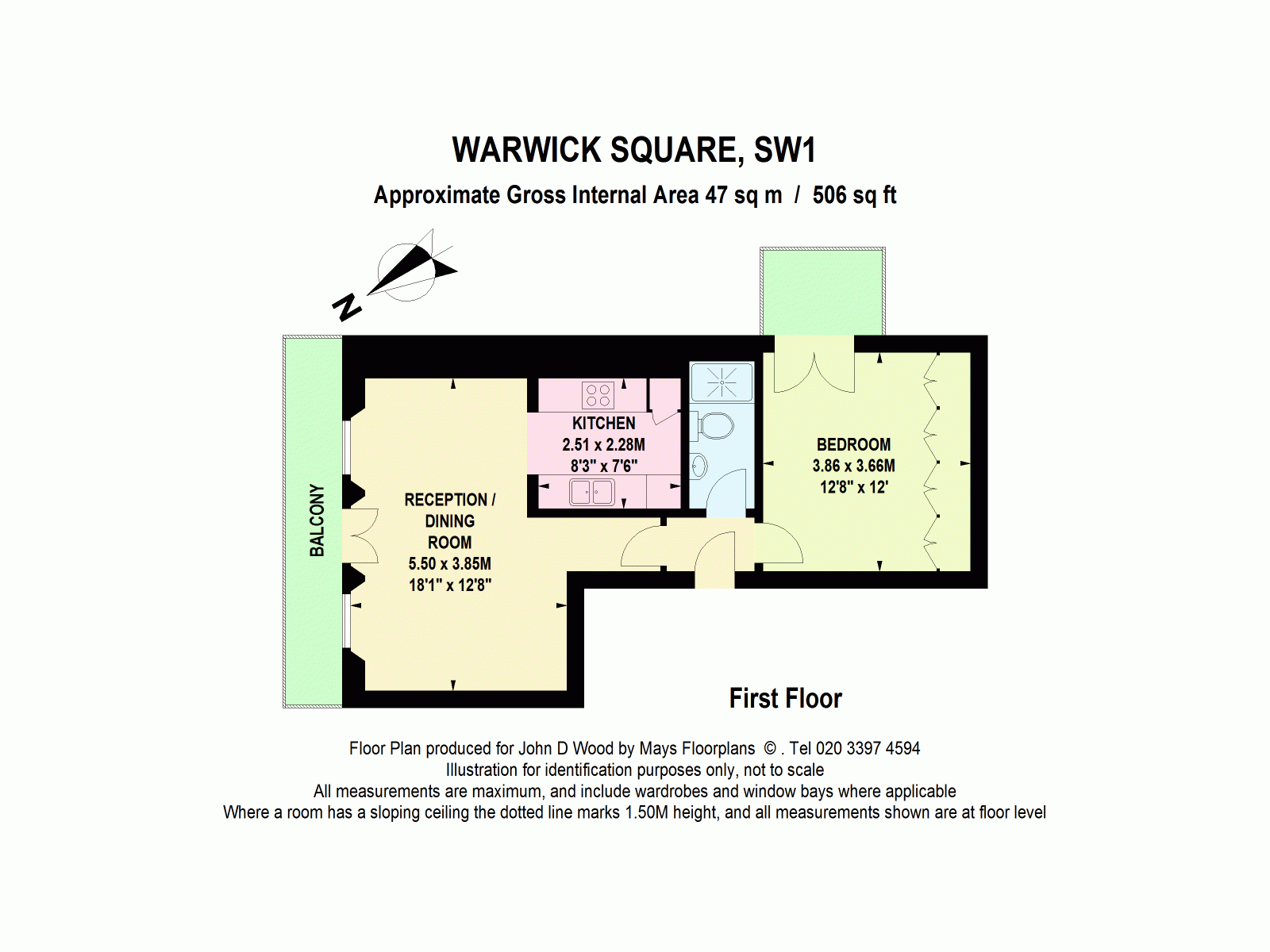 1 Bedrooms Flat for sale in Warwick Square, Pimlico, London SW1V