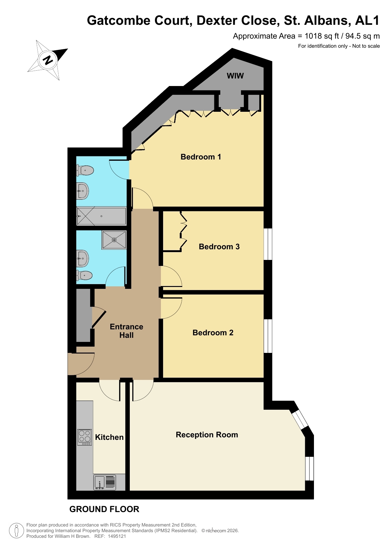 4, Gatcombe Court, Dexter Close, St. Albans floorplan