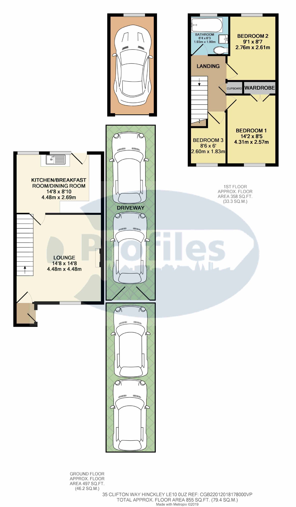 3 Bedrooms Semi-detached house for sale in Clifton Way, Hinckley LE10