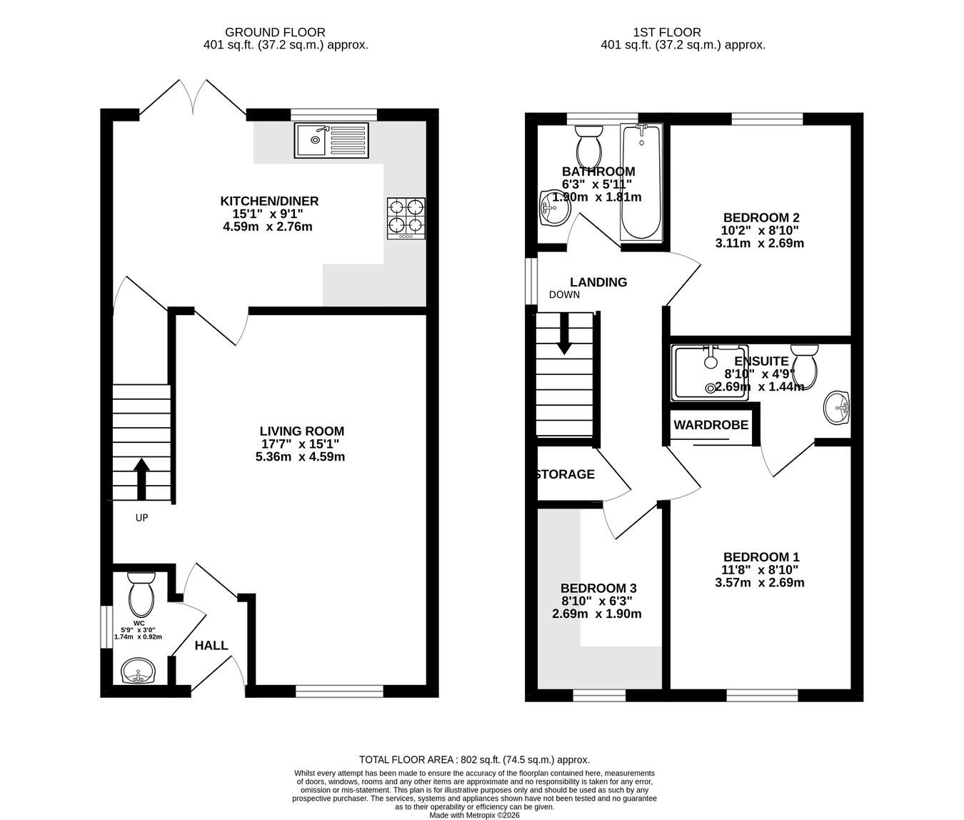 42, Thomas Hill Close, Abergavenny floorplan