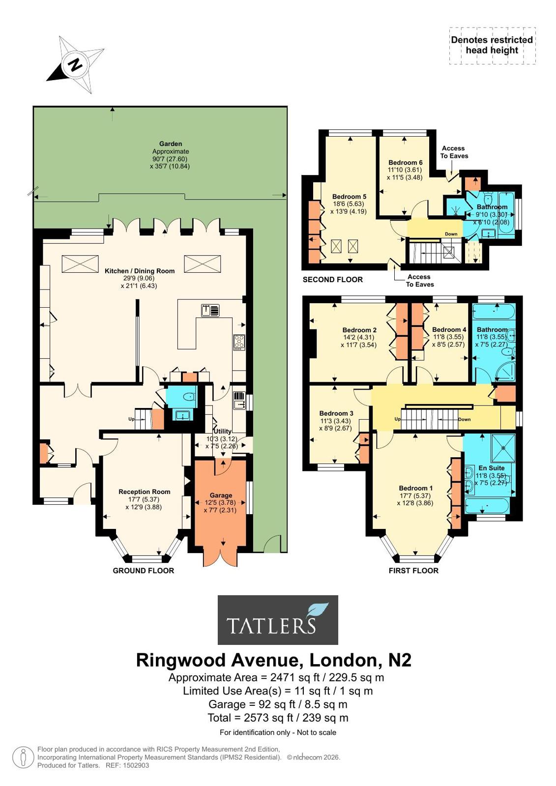 6, Ringwood Avenue, London floorplan