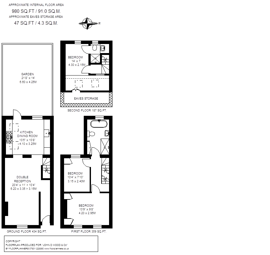 203, Elsley Road, London floorplan