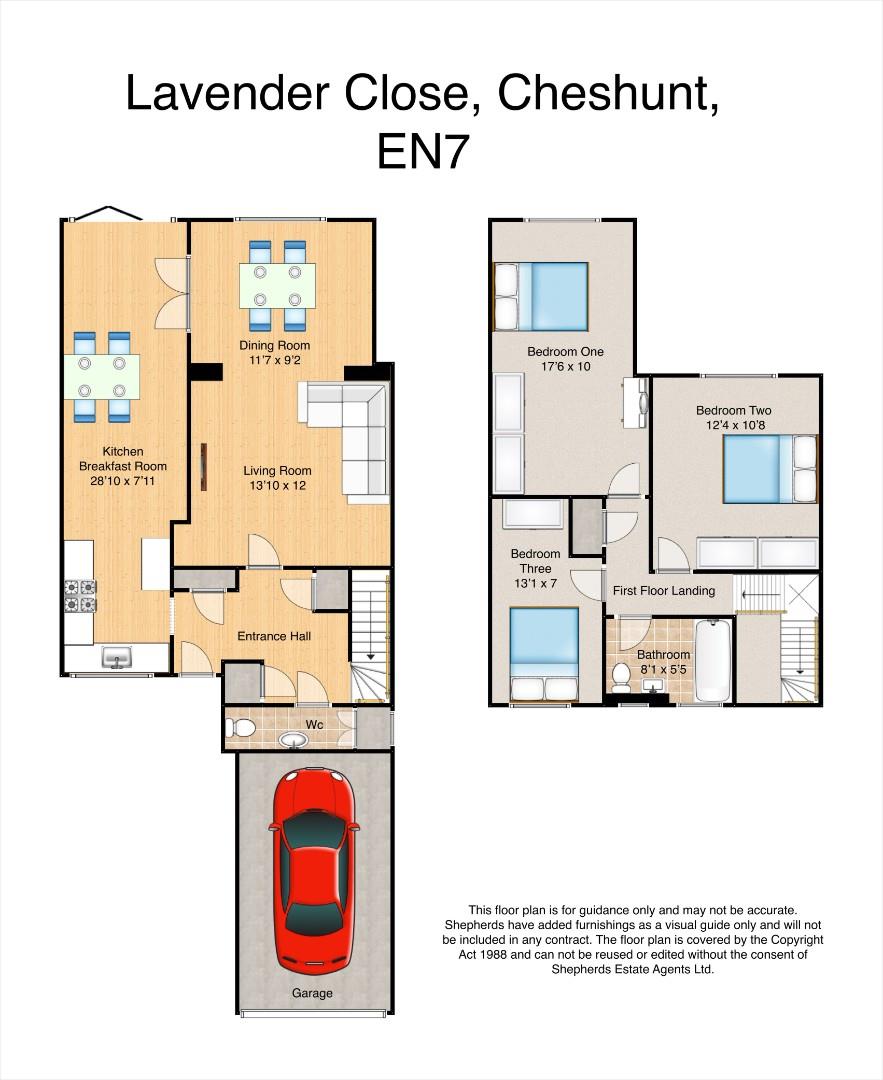 13, Lavender Close, Cheshunt floorplan
