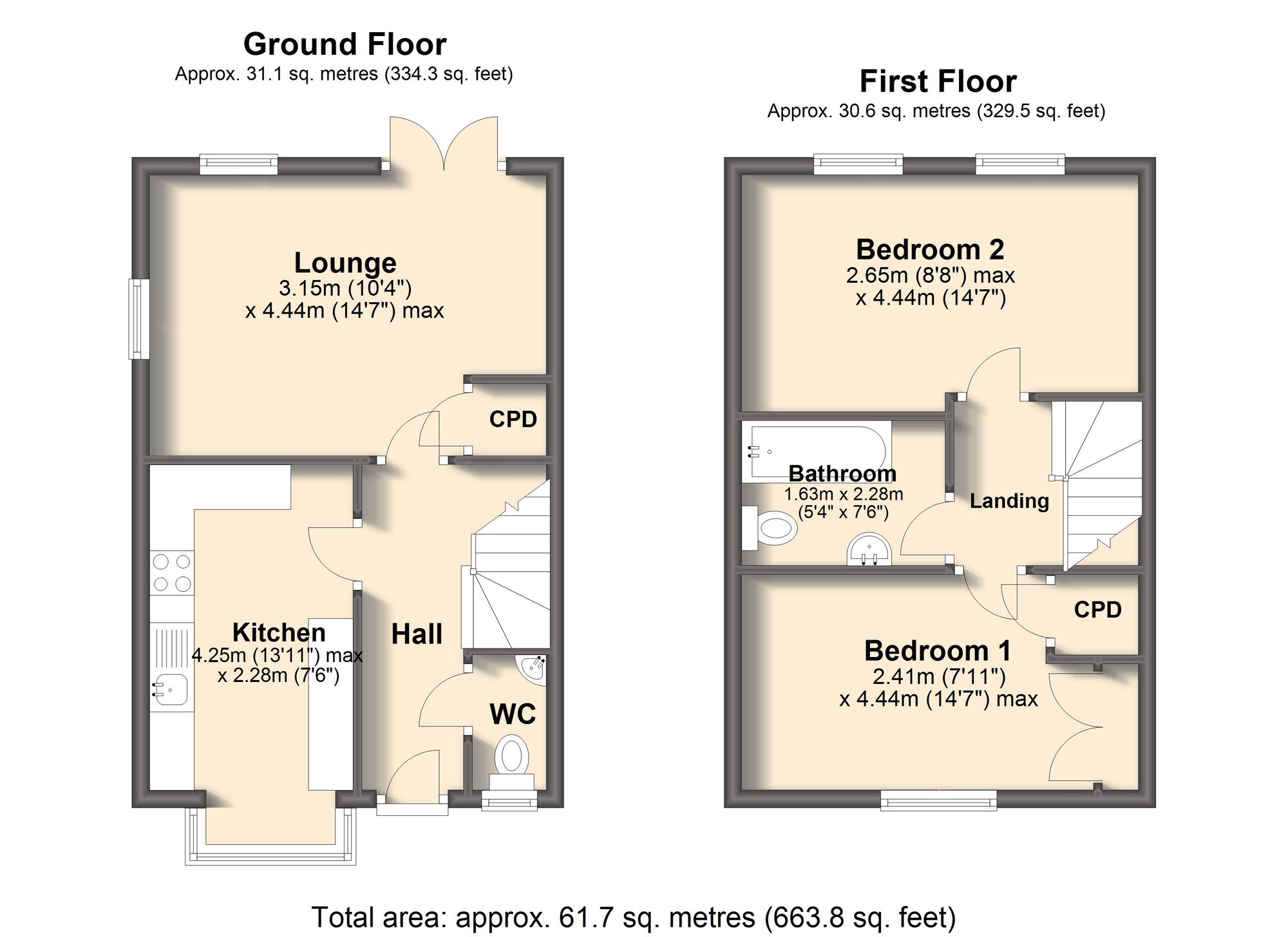 5 Daisy Grove, Sheffield floorplan