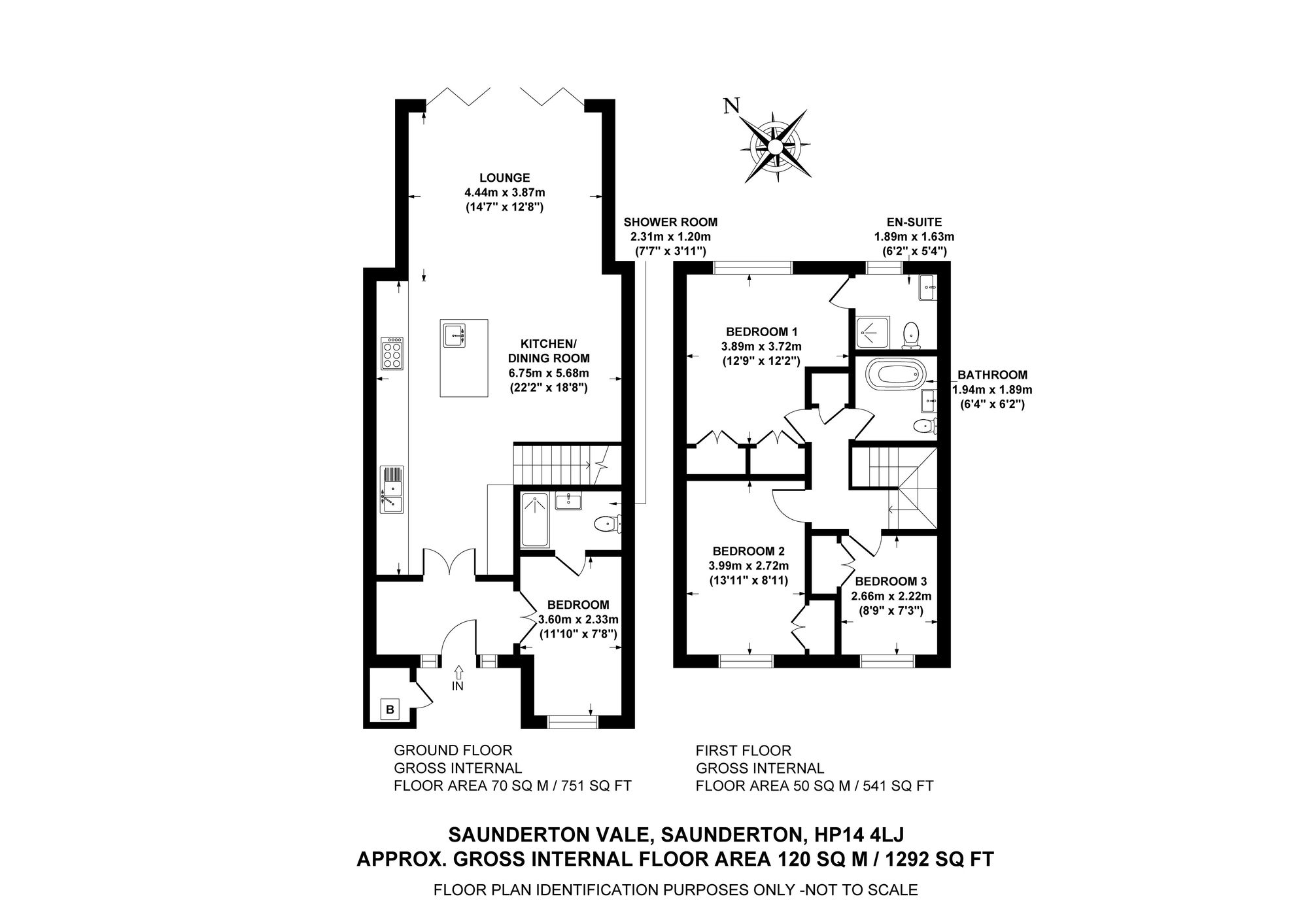 42 Saunderton Vale, High Wycombe floorplan