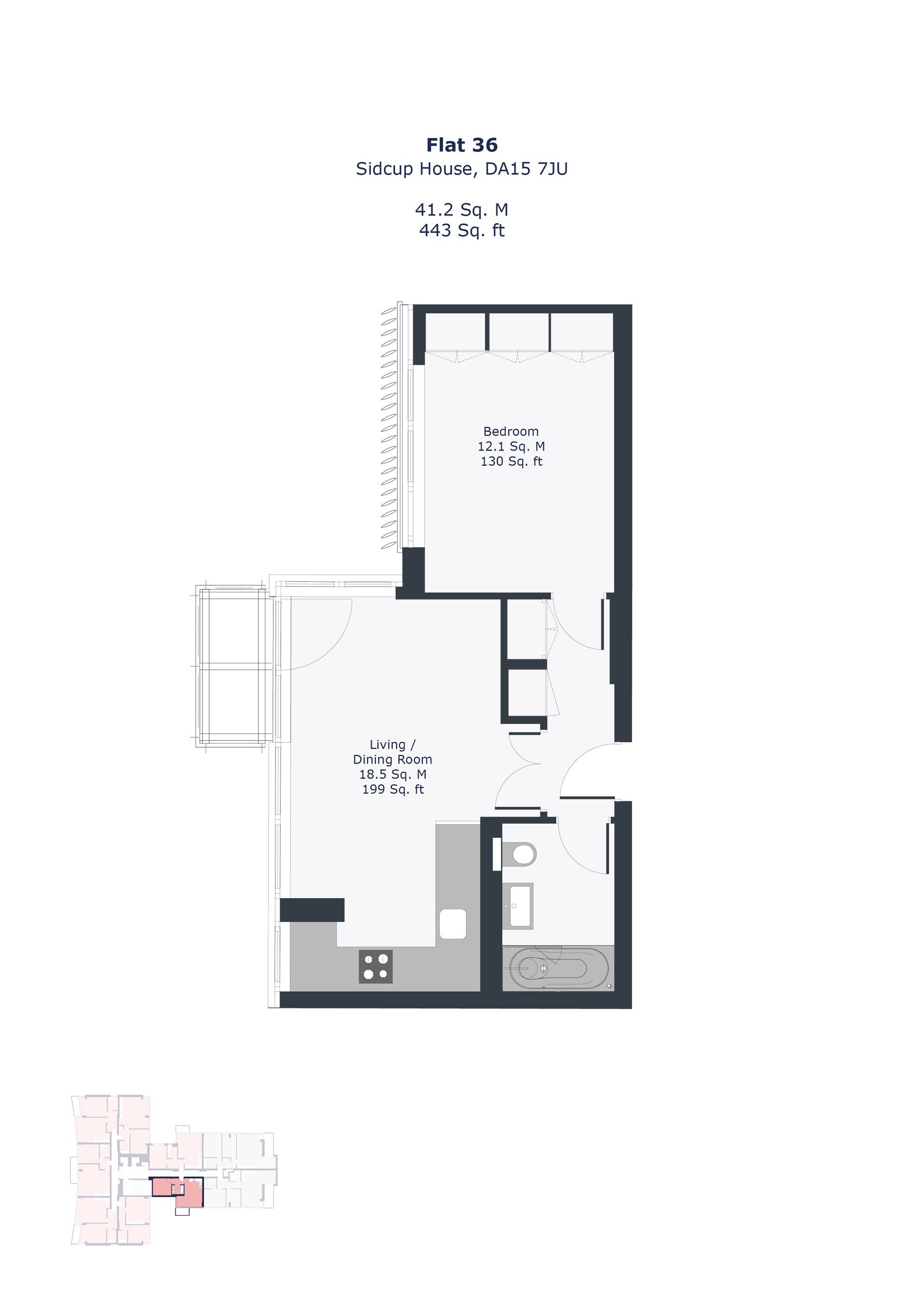 Flat 27 Sidcup House 12-18 Station Road, London floorplan