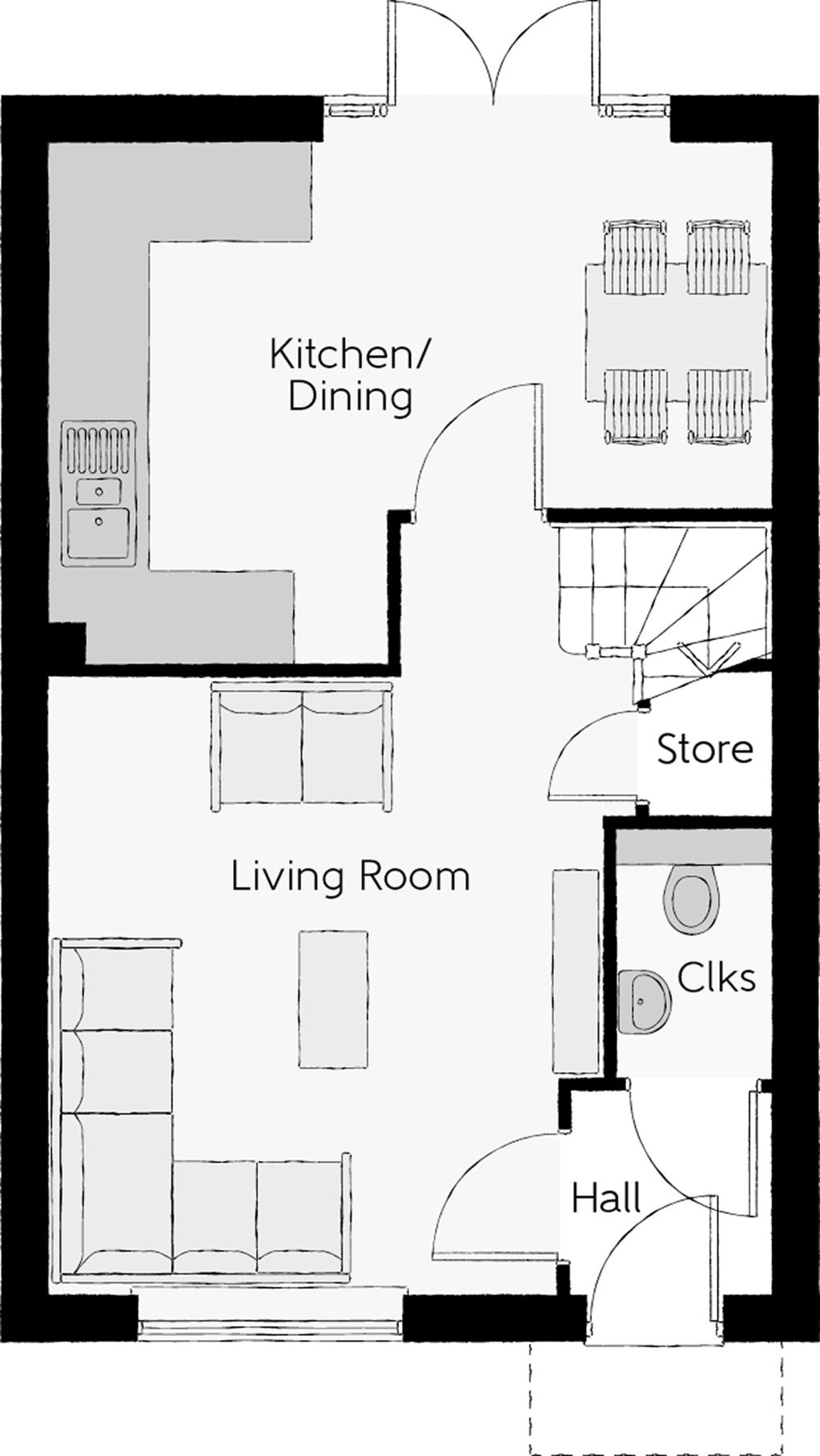 "The Lydiate" at Liverpool Road, Lydiate, Liverpool L31, 2 bedroom semi