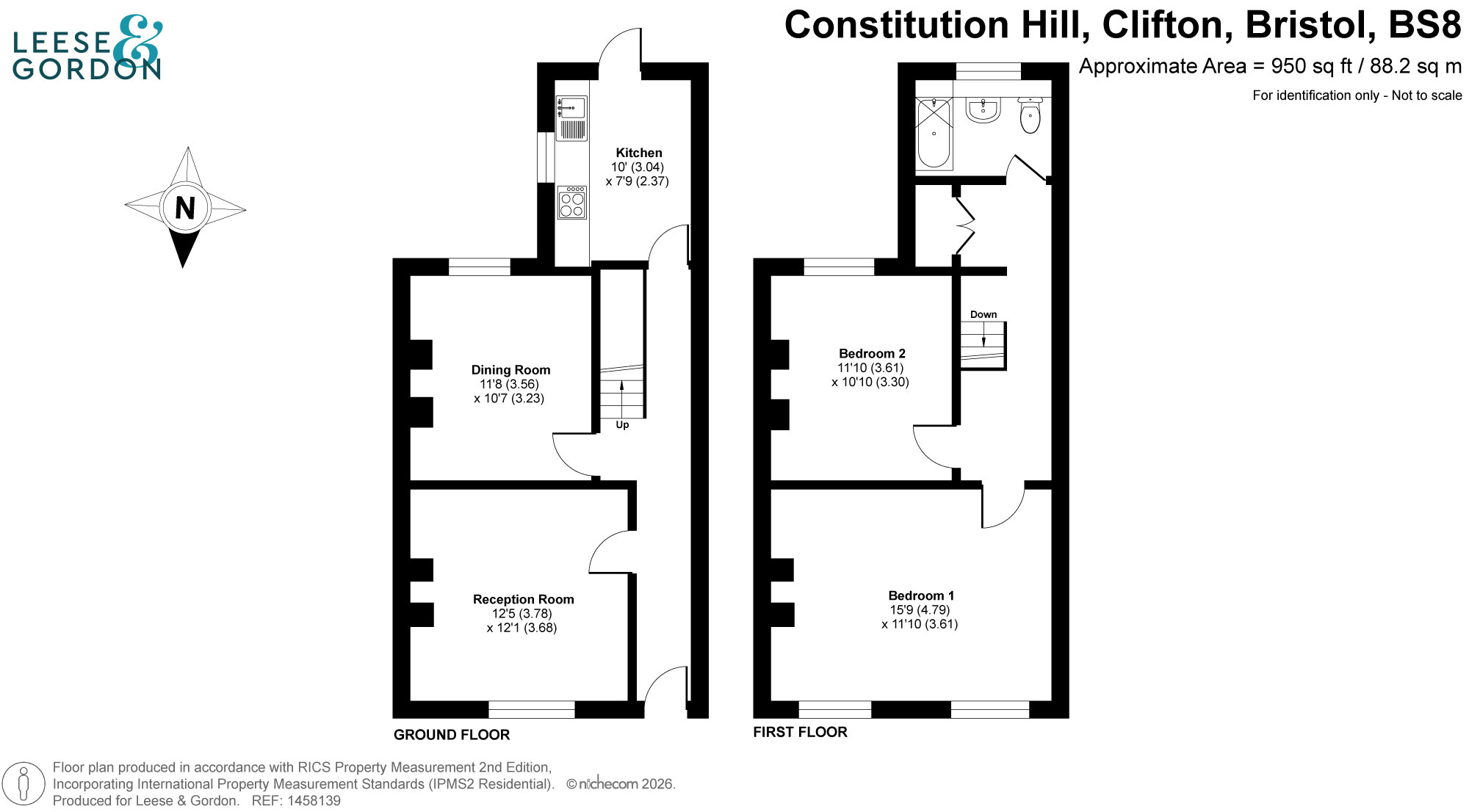 25 Constitution Hill, Bristol floorplan