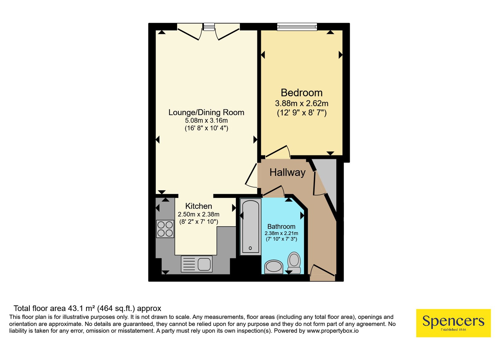 Apartment 15, Brackley Court,, Welford Road, Leicester floorplan