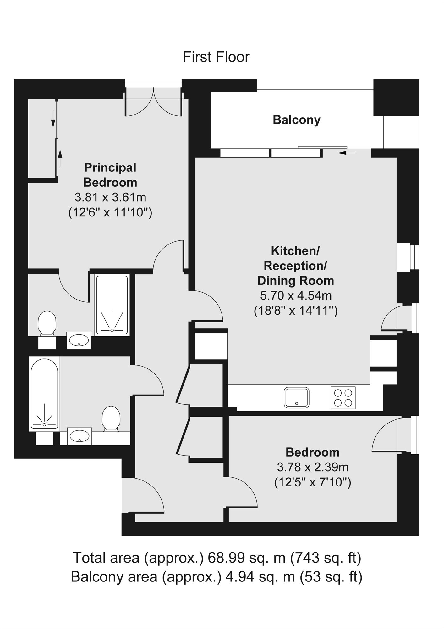 Apartment 29, 500, Chiswick High Road, London floorplan