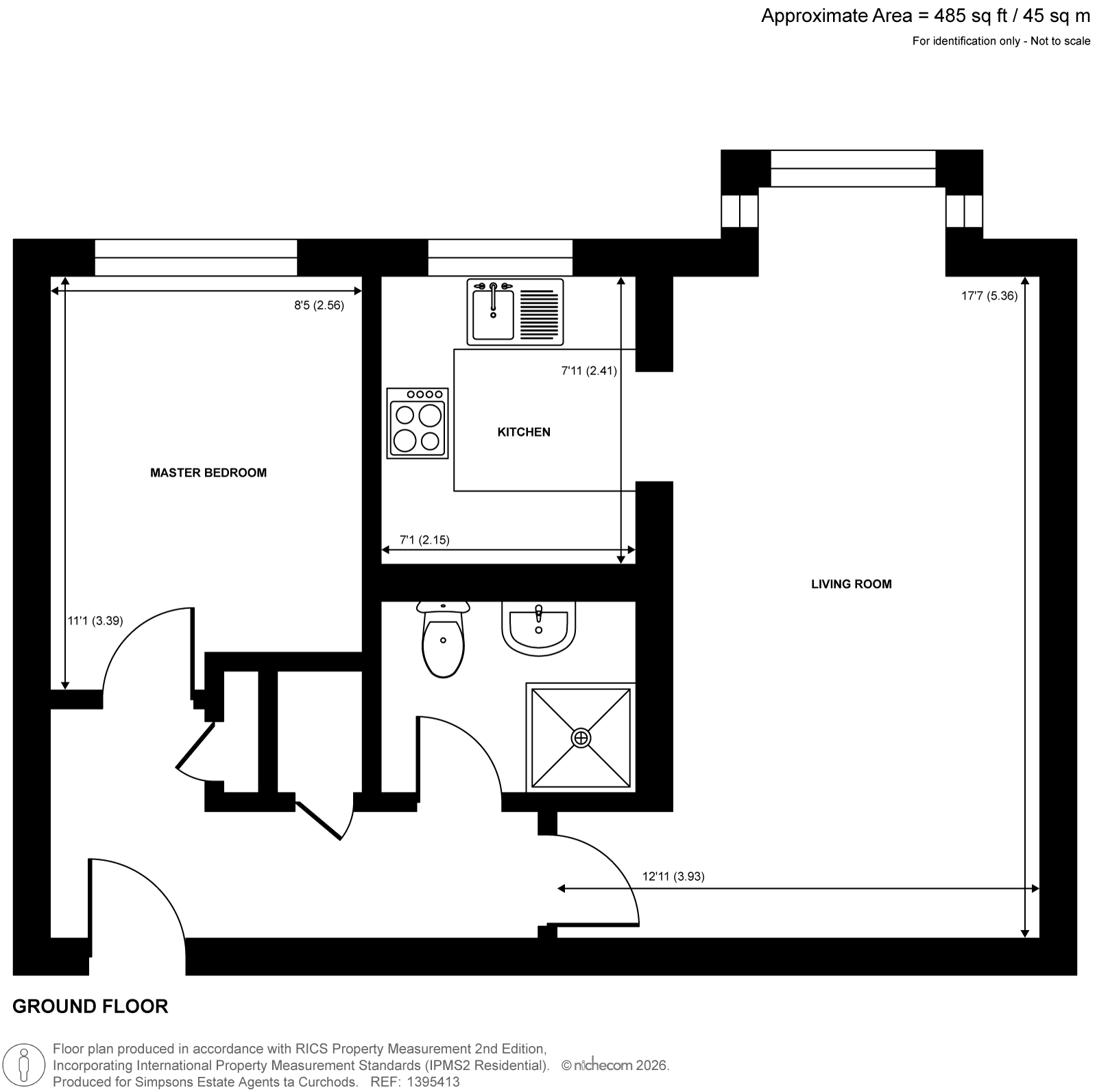 Flat 18, Shepperton Court,, Shepperton Court Drive, Shepperton floorplan