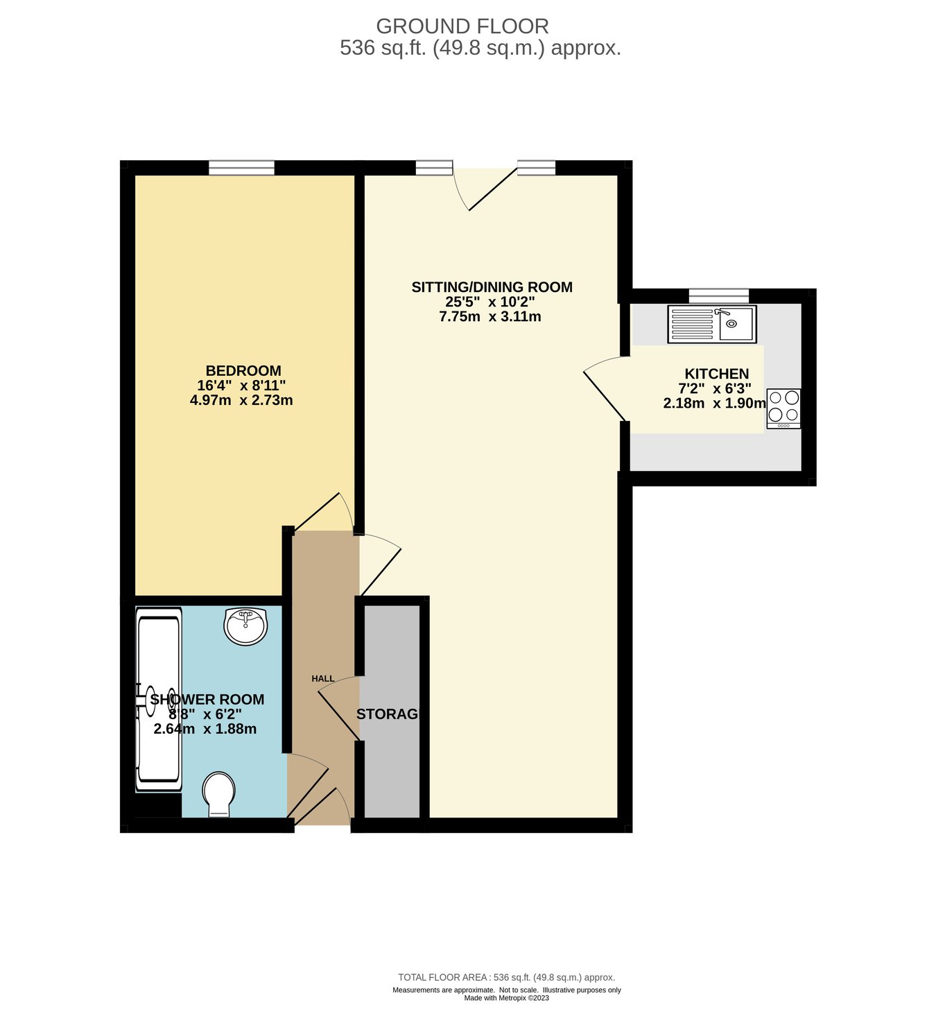 Flat 11, Saville Court, Wimborne floorplan