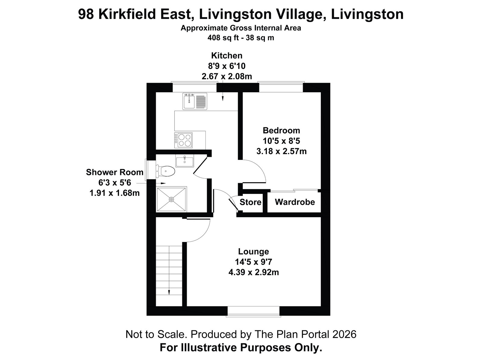 98, Kirkfield East, Livingston floorplan