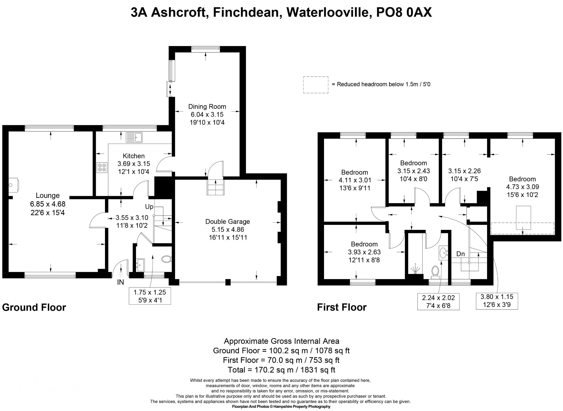 3a, Ashcroft Lane, Waterlooville floorplan