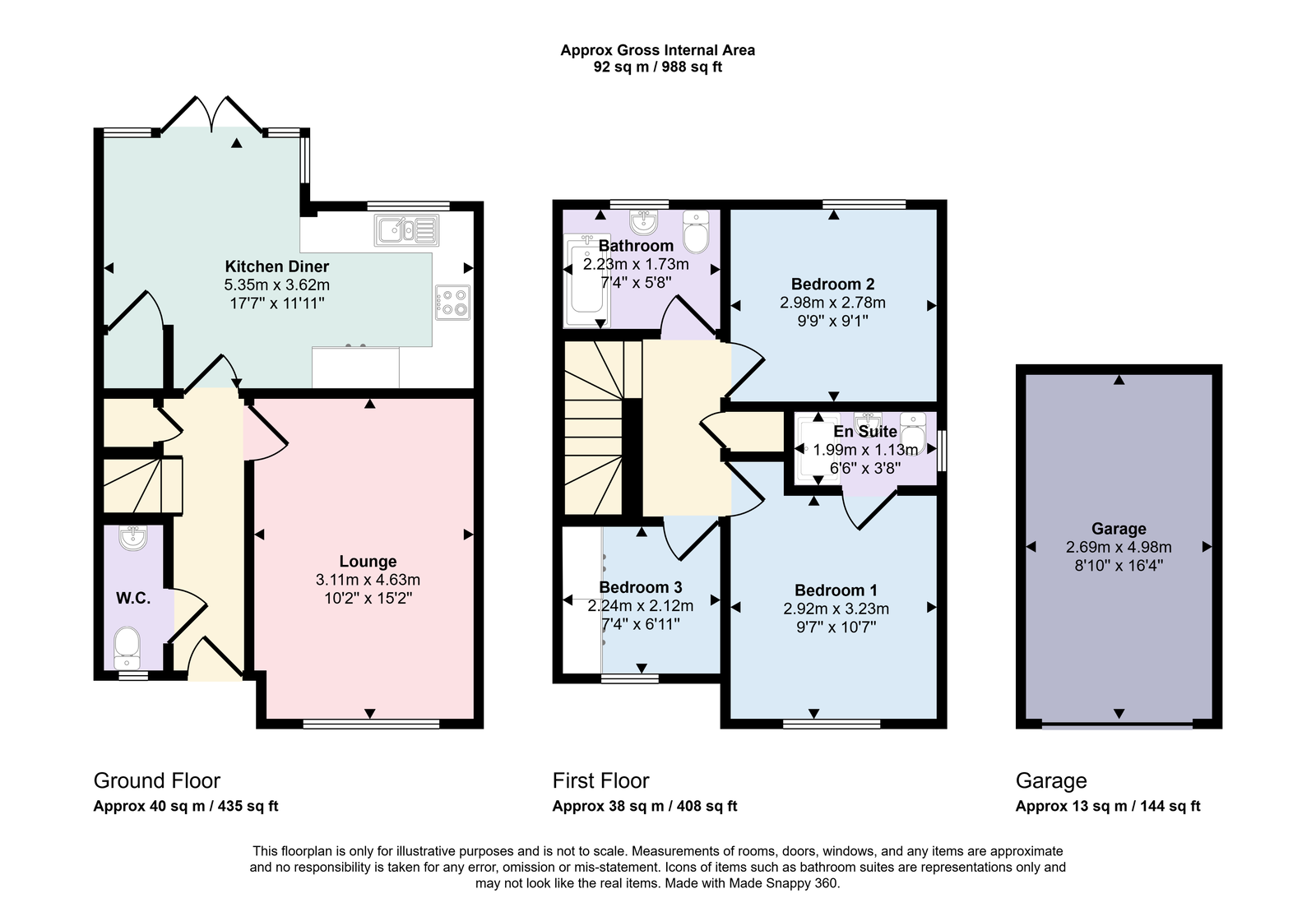 15, Leander Close, Whitehaven floorplan
