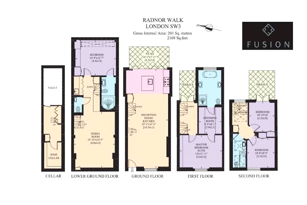 4 Bedrooms Terraced house to rent in Radnor Walk, Chelsea SW3