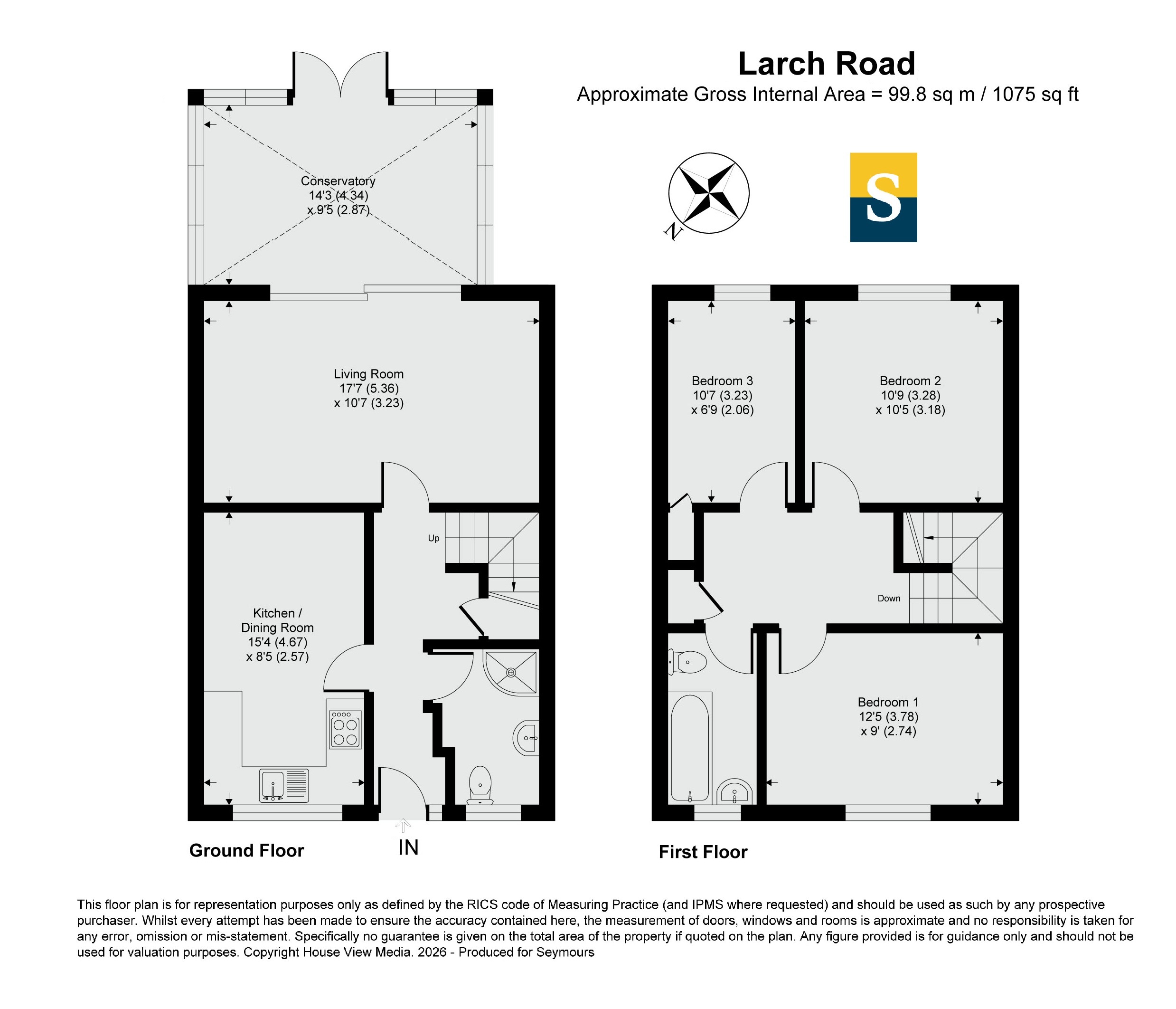 8, Larch Road, Hampshire floorplan