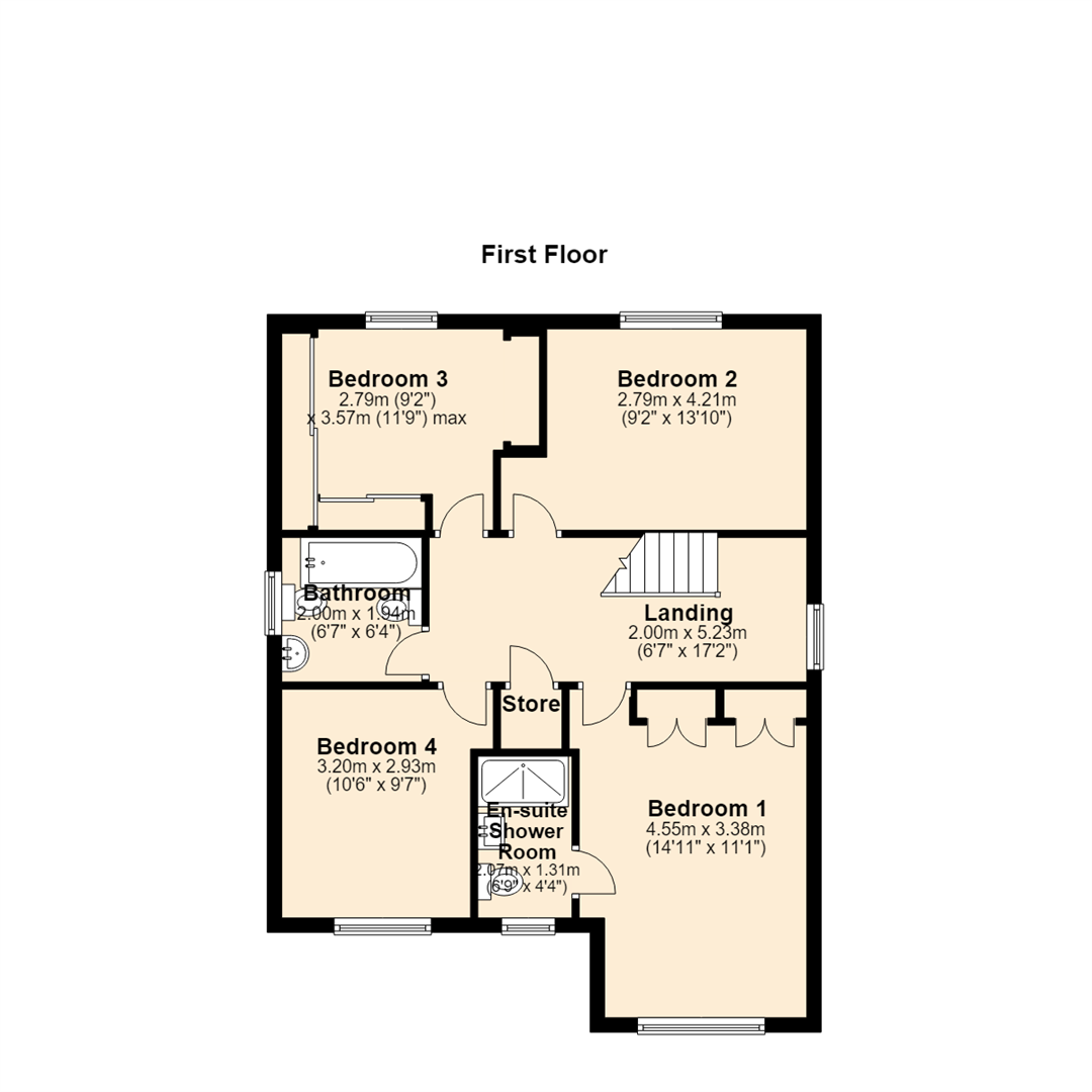 28, Great Clough Drive, Rossendale floorplan
