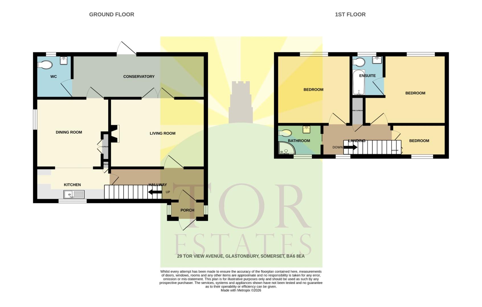 29, Tor View Avenue, Glastonbury floorplan