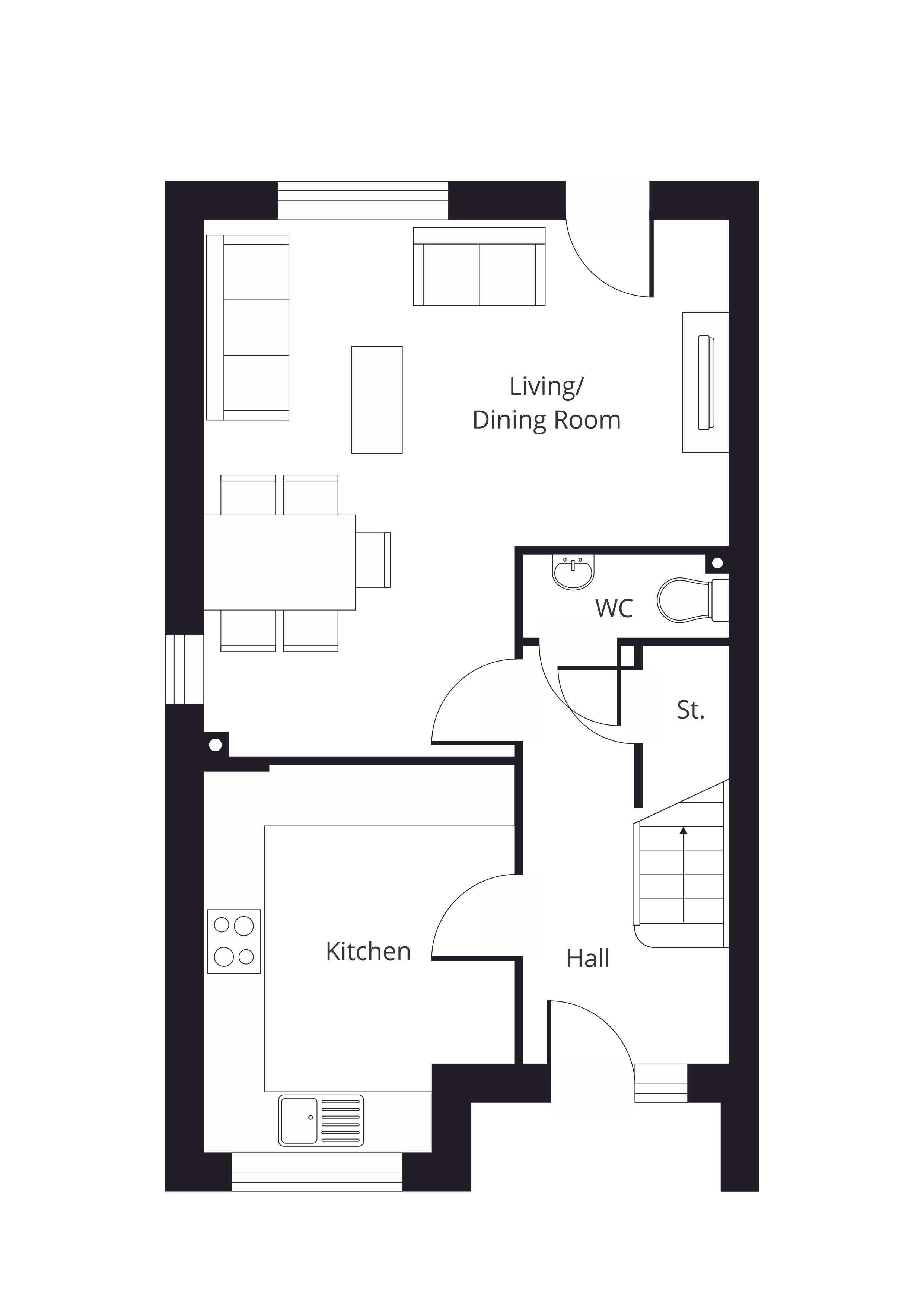 New home, 3 bed semidetached house for sale in Dittons Road, Stone