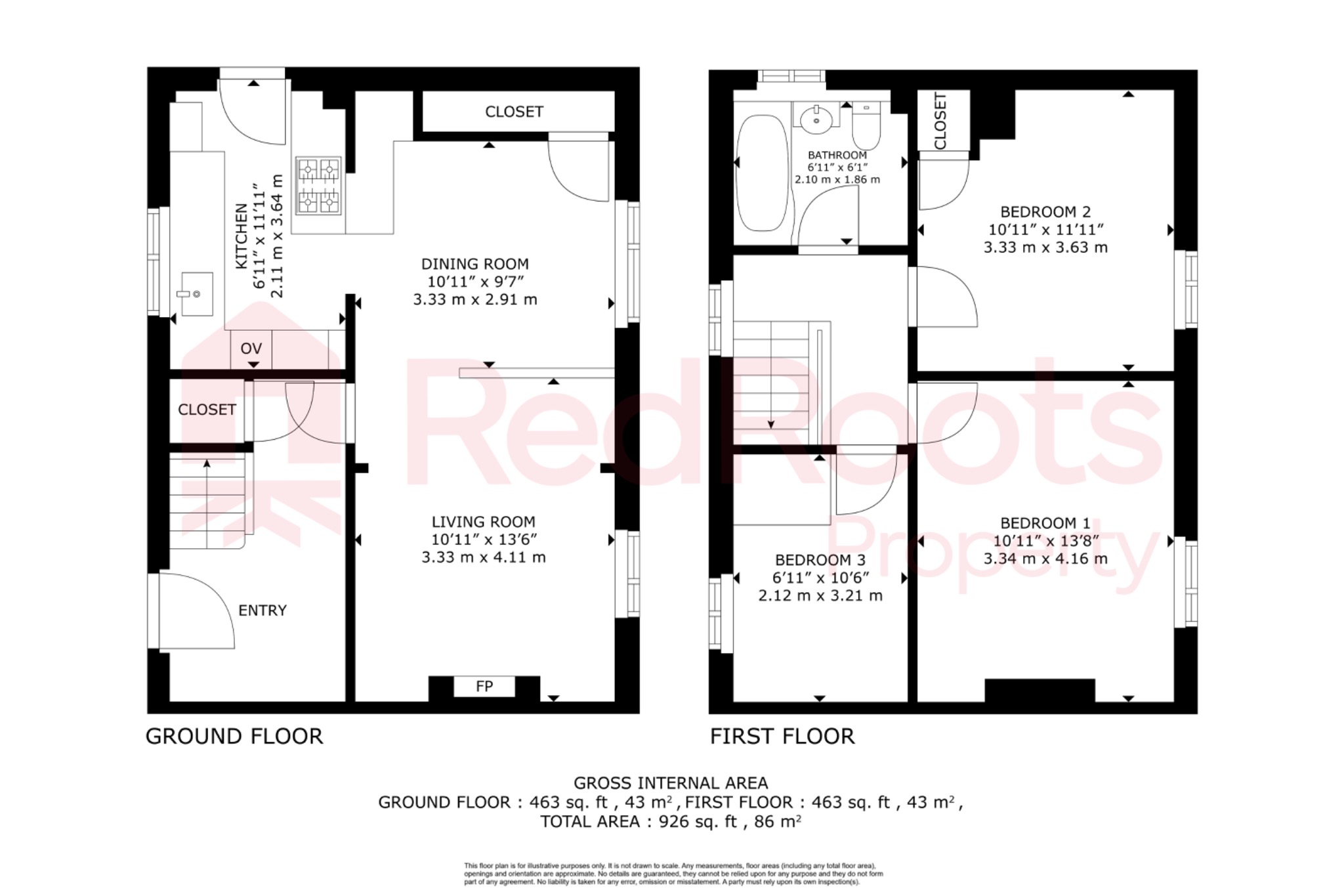 3 Melton Road, Doncaster, South Yorkshire floorplan