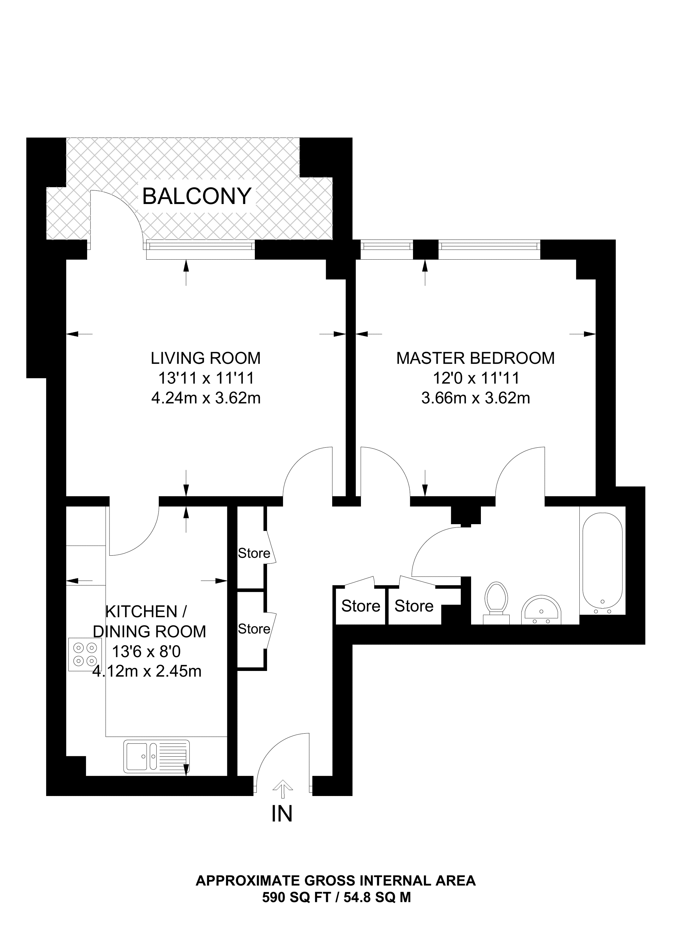 1 Bedrooms Flat to rent in Hydra House, Poplar E14