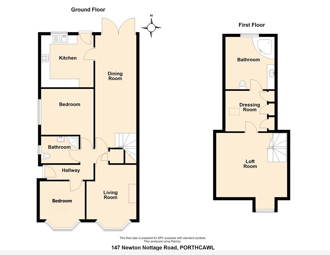147, NEWTON NOTTAGE ROAD, PORTHCAWL floorplan