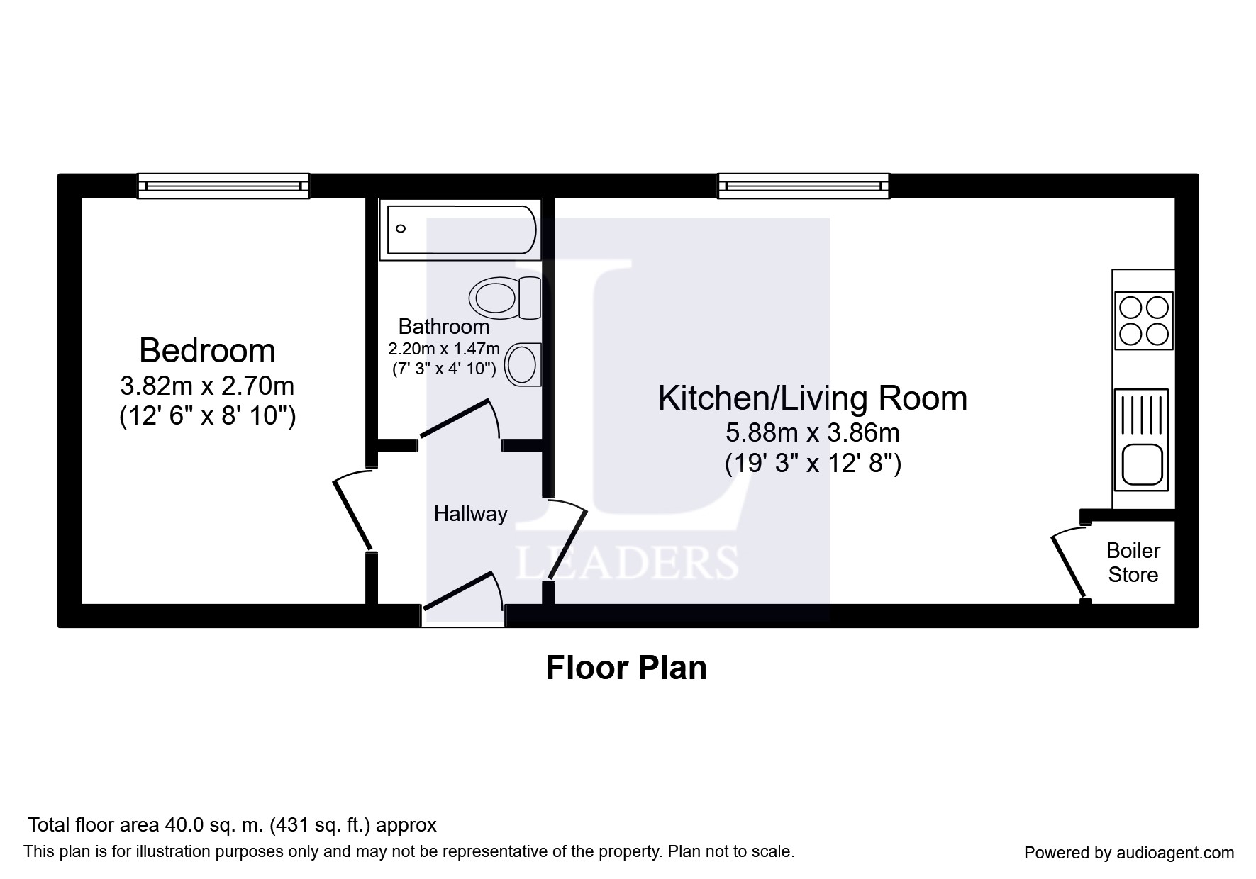 1 Bedrooms Flat to rent in Roberts House 80 Manchester Road, Altrincham WA14