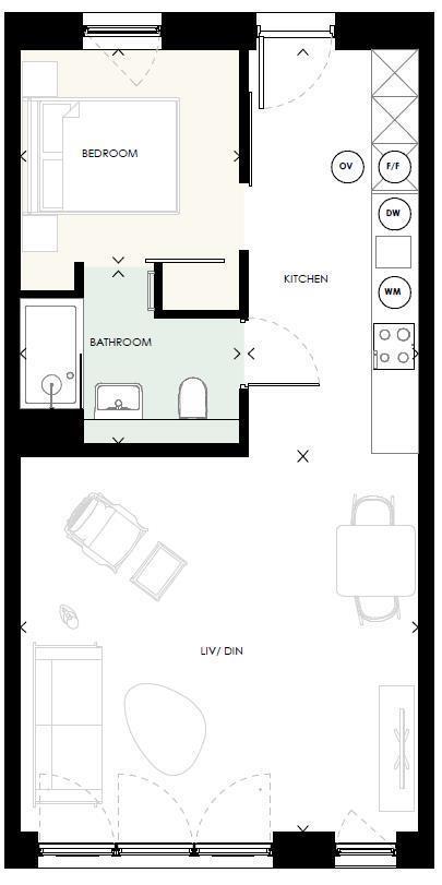 Apartment 27, Aire Lofts, Happy Walk, Leeds floorplan