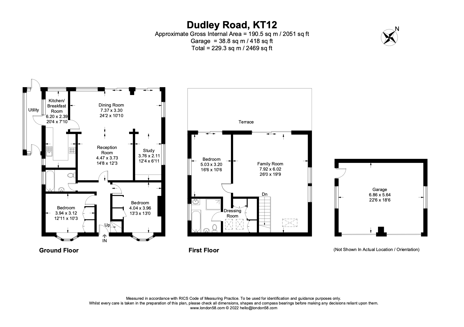 Dudley Road, WaltonOnThames, Surrey KT12, 3 bedroom detached house